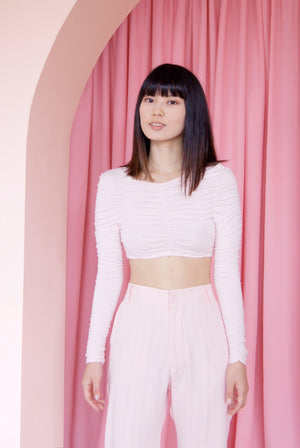 Pink crop top