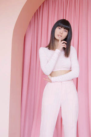 Pink crop top