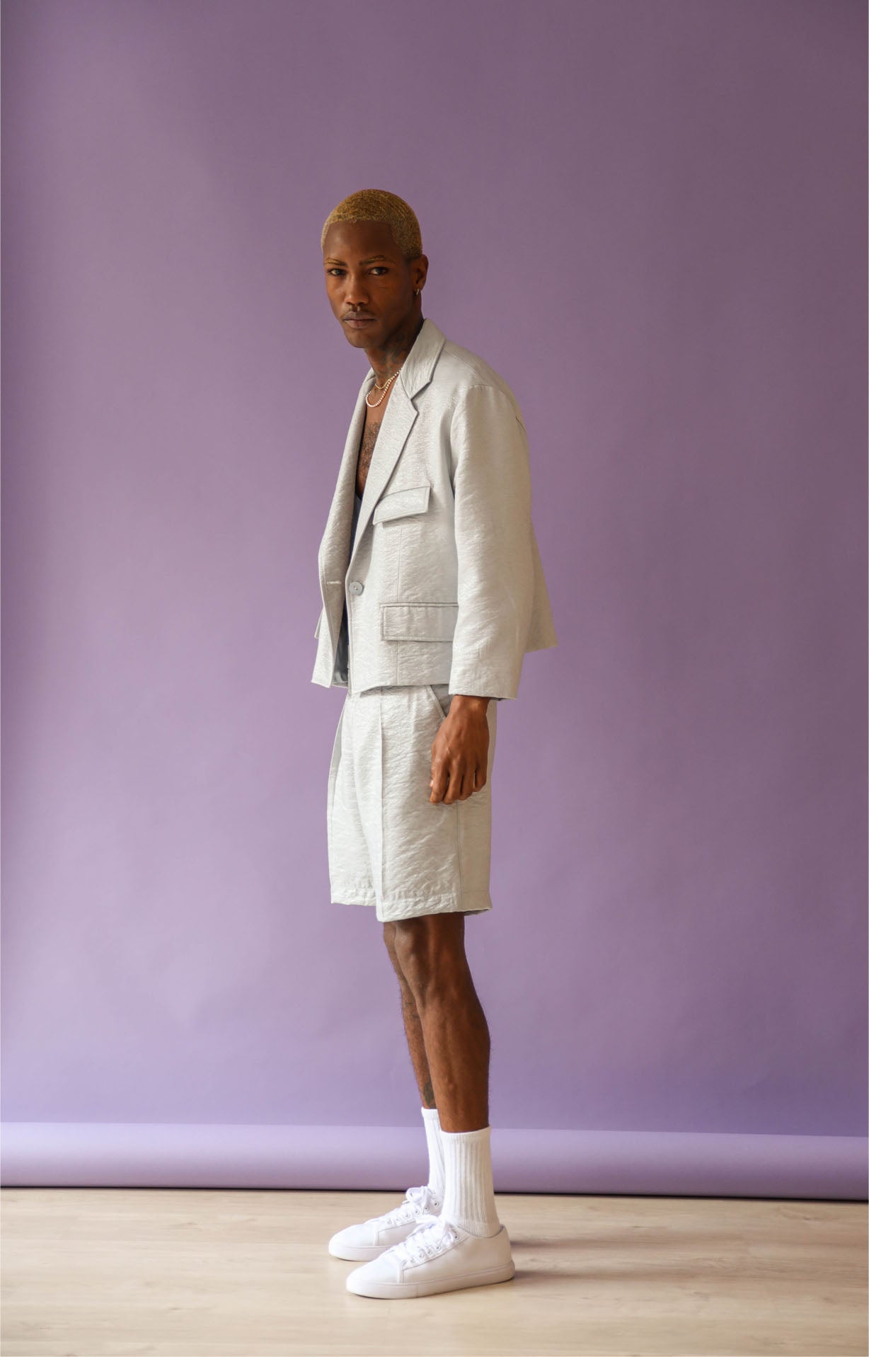 Cropped suit